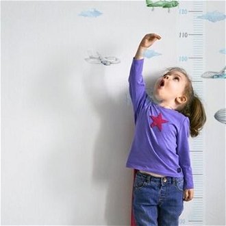 Nálepka na stenu - detský meter lietadlo 5