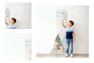Nálepka na stenu - detský meter Srnka v lese 4