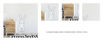 Nálepka na stenu - farebné postavičky - králiček veľkosť: veľká - L 1