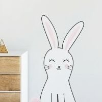 Nálepka na stenu - farebné postavičky - králiček veľkosť: veľká - L 5
