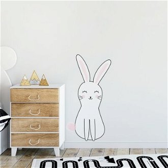 Yokodesign Nálepka na stenu - farebné postavičky - králiček Velikost: L