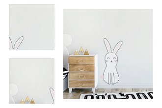 Nálepka na stenu - farebné postavičky - králiček veľkosť: stredný - M 4