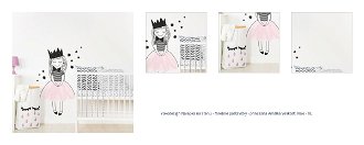 Yokodesign Nálepka na stenu - farebné postavičky - princezná Amálka Velikost: maxi - XL 1