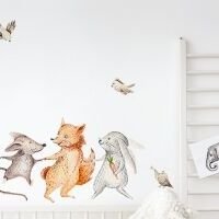 Yokodesign Nálepka na stenu - Lesné kráľovstvo - Veselé zvieratká Velikost: velká - L 7