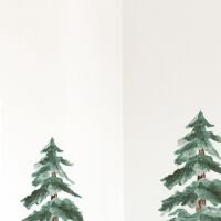 Yokodesign Nálepka na stenu - Lesné kráľovstvo - Zimné stromčeky 6