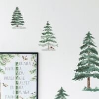 Nálepka na stenu - Lesné kráľovstvo - Zimný les 6