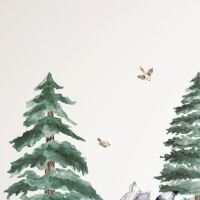 Yokodesign Nálepka na stenu - Lesné kráľovstvo - Zvieratká s medveďom Velikost: velká - L 6