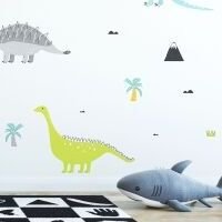 Nálepka na stenu - Pastelové dinosaury 9