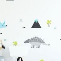 Nálepka na stenu - Pastelové dinosaury 5