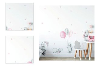Yokodesign Nálepka na stenu - Pastelové králiky 4