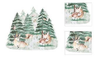 Yokodesign Nálepka na stenu - zvieratká, zaspávanie v lese Velikost: L - veľká 3
