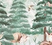 Nálepka na stenu - zvieratká, zaspávanie v lese veľkosť: veľká - L 5