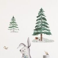 Yokodesign Nálepky na stenu - Lesné kráľovstvo - Zvieratká s líškou Velikost: maxi - XL 7