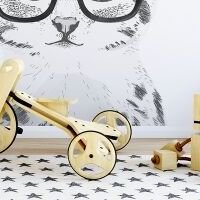 Yokodesign Samolepka na stenu - mačka s okuliarmi Velikost: XXL, Barva brýlí: čierna 9