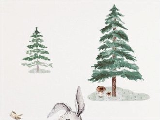 Yokodesign Set - nálepky Lesné kráľovstvo - Zvieratká s líškou, zimný les 7