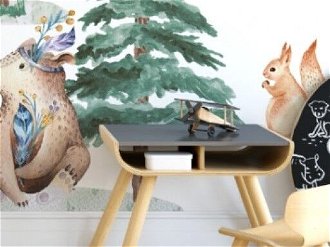 Yokodesign Set - nálepky Lesné kráľovstvo - Zvieratká s medveďom, zimné stromčeky 9