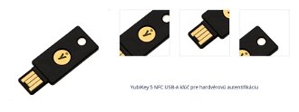 YubiKey 5 NFC USB-A kľúč pre hardvérovú autentifikáciu 1