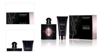 Yves Saint Laurent Black Opium - EDP 50 ml + telová emulzia s trblietkami 50 ml 4