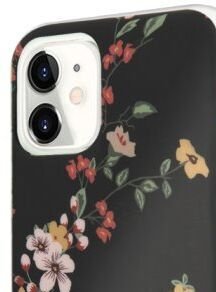 Zadný kryt Guess Flower Shiny N.4 pre iPhone 11, čierny 6