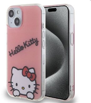 Zadný kryt Hello Kitty IML Daydreaming Logo pre Apple iPhone 13, ružová