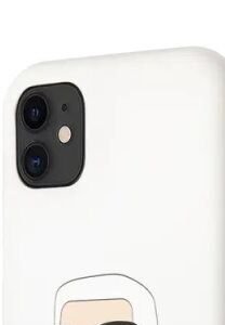 Zadný kryt Karl Lagerfeld Liquid Silicone Ikonik NFT pre Apple iPhone 11, biela 6