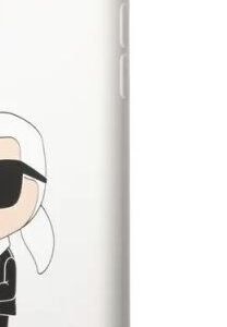 Zadný kryt Karl Lagerfeld Liquid Silicone Ikonik NFT pre Apple iPhone 11, biela 5