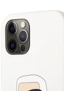 Zadný kryt Karl Lagerfeld Liquid Silicone Ikonik NFT pre Apple iPhone 12/12 Pro, biele 6