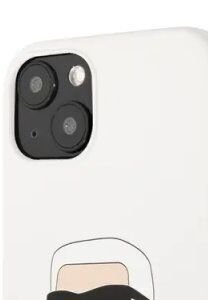 Zadný kryt Karl Lagerfeld Liquid Silicone Ikonik NFT pre Apple iPhone 13, biele 6