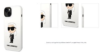 Zadný kryt Karl Lagerfeld Liquid Silicone Ikonik NFT pre Apple iPhone 14 Plus, biela 1