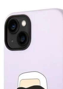 Zadný kryt Karl Lagerfeld Liquid Silicone Ikonik NFT pre Apple iPhone 14 Plus, fialová 6