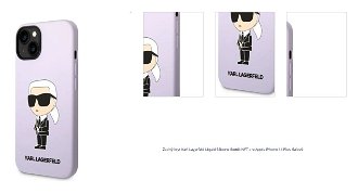 Zadný kryt Karl Lagerfeld Liquid Silicone Ikonik NFT pre Apple iPhone 14 Plus, fialová 1