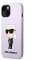 Zadný kryt Karl Lagerfeld Liquid Silicone Ikonik NFT pre Apple iPhone 14 Plus, fialová