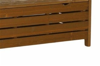 Záhradná lavička s úložným priestorom Amula 150 cm - hnedá 9