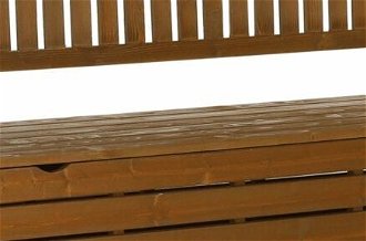 Záhradná lavička s úložným priestorom Amula 150 cm - hnedá 5