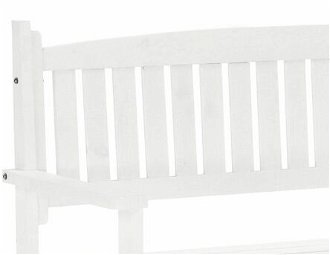 Záhradná lavička s úložným priestorom Dilka 124 cm - biela 6
