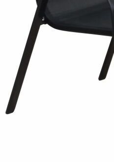 Záhradná stolička Aldera - tmavosivá / čierna 8