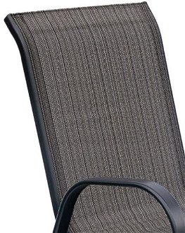 Záhradná stolička Arkadia - grafit / sivohnedá 6