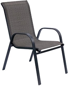 Záhradná stolička Arkadia - grafit / sivohnedá 2