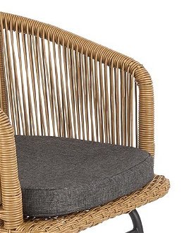 Záhradná stolička K400 - prírodná / sivá / čierna 7
