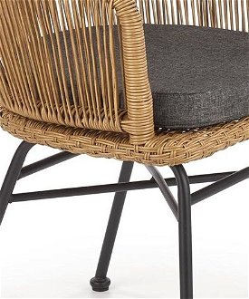 Záhradná stolička K400 - prírodná / sivá / čierna 5