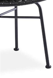 Záhradná stolička K401 - čierna / sivá 9