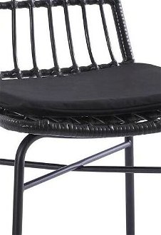 Záhradná stolička K401 - čierna / sivá 5