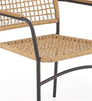 Záhradná stolička K457 - prírodná / čierna 5