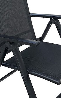 Záhradná stolička Matera - čierna 5