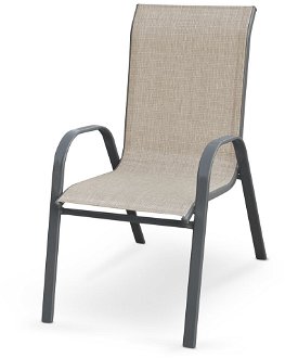 Záhradná stolička Mosler - sivá / tmavosivá 2