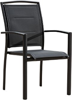 Záhradná stolička Vita - čierna 2