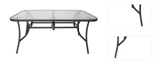 Záhradný stôl L150 - čierna 3