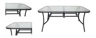 Záhradný stôl L150 - čierna 4