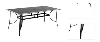 Záhradný stôl M150 - čierna 3
