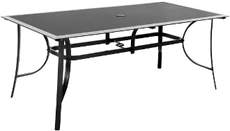 Záhradný stôl M150 - čierna